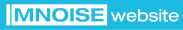 light blue logo of the software website MNOISE